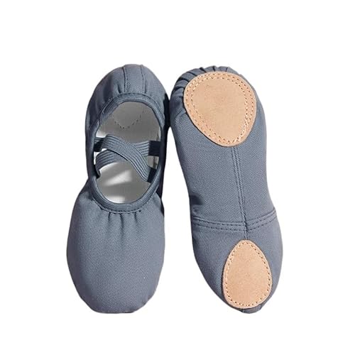 Kinder Mädchen Damen Soft Sol Training Erwachsene Kunst Prüfung Körper Ballerina Sommer Ballett Tanzschuhe(Blue,28) von Generic
