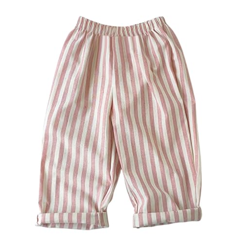 Kinder Mädchen Jungen Sommer Leinenhose Bloomers doppellagigem Baumwollgarn Lange Hosen dünn Pumphose Haremshose Jogginghose Lässige Hose Leinenhose Leichte Atmungsaktive Anti-Moskito 0-6Jahre von Generic
