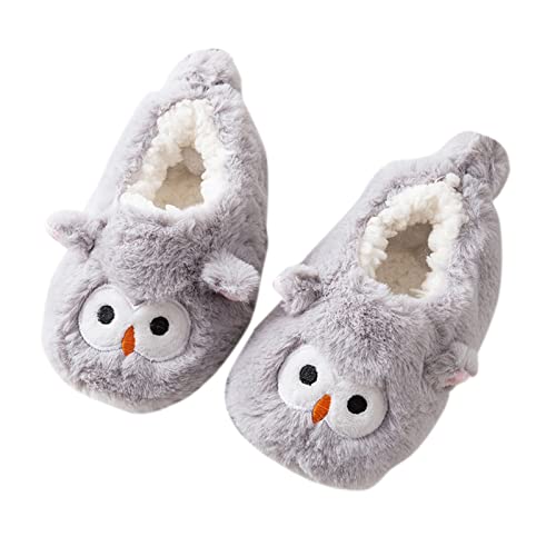 Kinder Plüsch Winter Hausschuhe - Mädchen Junge Pantoffeln Flauschig slippers Kindergarten hallenschuhe Rutschfeste kinderschuhe Kleinkind Kuschelschuhe Warm Winterschuhe von Generic