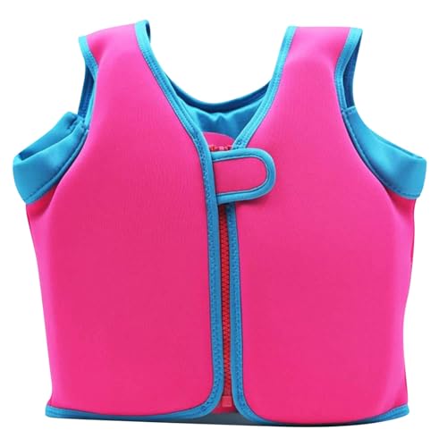 Kinder Schwimmweste - Jungen Mädchen Schwimmen Jacke Kleinkind Schwimmen Floating Neopren Schwimmweste für 1–12 Jahre (01 Rosa, 6–9 Jahre) von Generic
