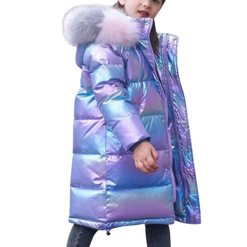 Kinder Winterjacke Mädchen Winterkapuze Outdoor Wintermantel Warme Jacke Dicke Steppjacke Baumwolljacke Daunenweste Kinder Jungen von Generic