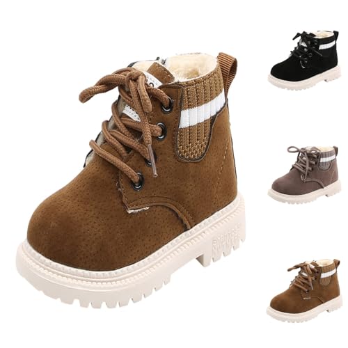 Kinder Winterstiefel Wasserdicht Unisex Kinder Schneestiefel Kinderschuhe Lammfell Warme Winterschuhe Übergangsschuhe Winterelefanten Winterstiefel Hochweite Winterstiefel von Generic