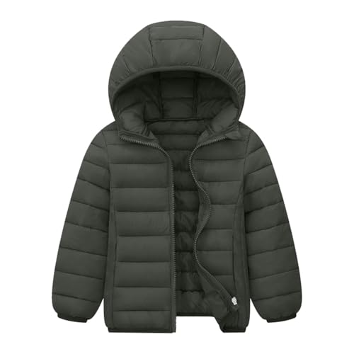 Kindermantel Winterjacke Mädchen Jungen Casual Kapuzenjacke Soild Kleinkind Outwear Winddicht Warm Mädchen Mantel Jacke Mit Fell Junge von Generic