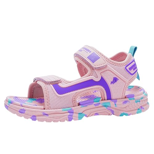 Generic Kindersandale Bequeme Weiche Sohle Leichte Snd Mädchen Freizeitschuhe Mode Sandalen Studenten Strandschuhe Baby Sommer Schuhe (Pink, 34 Big Kids), QtZr4hi8c von Generic