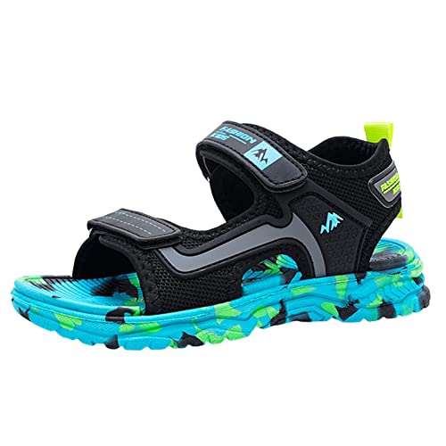 Kinderschuhe Bequeme Weiche Sohle Leichte Jungen Snd Mädchen Freizeitschuhe Mode Sandalen Studenten Strandschuhe Mädchen Hausschuhe Größe 1 (Sky Blue, 36 Big Kids) von Generic