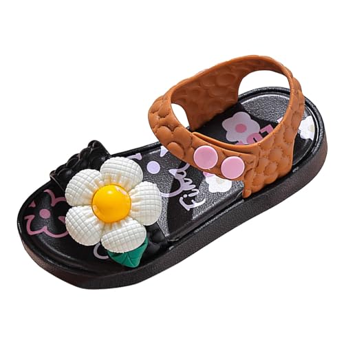 Kinderschuhe flache Sandalen atmungsaktiv Regenbogenfarben niedliche Prinzessin Oberbekleidung Strandschuhe Kinder-Baby-Sandalen Hausschuhe 1 Jahr von Generic