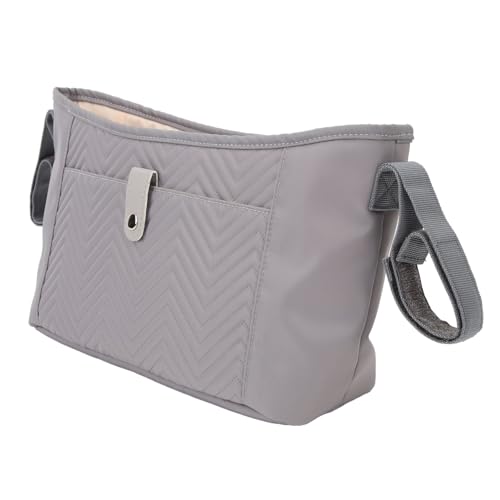 Kinderwagen-Organizer-Tasche, Wasserdicht, 2 Riemen Sorgen für Ordnung, Große Kinderwagen-Tasche für Kurze Reisen (Grey) von Generic