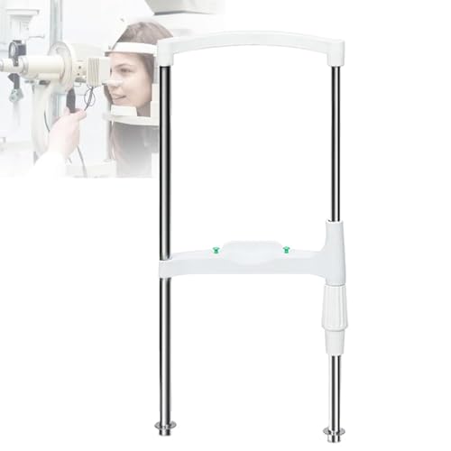 Kinnstütze Stirnstütze Optometrie Zubehör Kinnhalterung zum Anheben der Optometrie, H-Typ-Training, Knopf zur Einstellung der Höhe der Stirnstütze, 100 mm Abstand, für Optikergeschäfte, Pfle von Generic