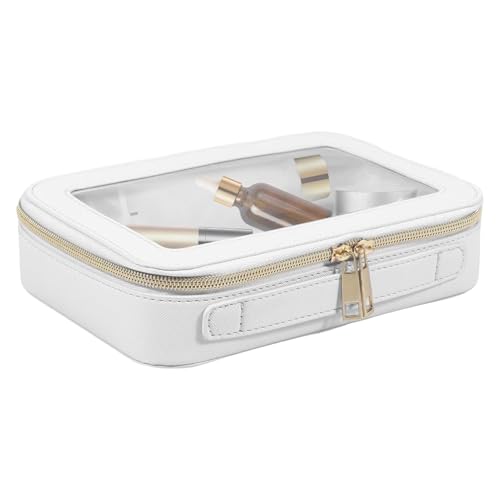 Klare Kosmetiktasche – wasserdichte Reise-Kosmetiktasche, multifunktionale Make-up-Tasche | Transparente Reise-Make-up-Tasche, Reise-Make-up-Kosmetiktasche mit Reißverschluss für Frauen, 21x15x6 cm von Generic