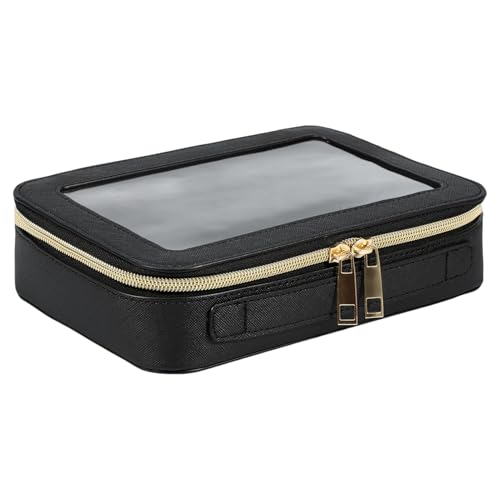 Klarer Make-up -Beutel - wasserdichte Reisebeutel, tragbarer Reißverschluss -Make-up -Organisator | Reisen Kosmetiktasche mit wasserfestem Material, multifunktionaler Kosmetikhalter für Frauen Mädch von Generic