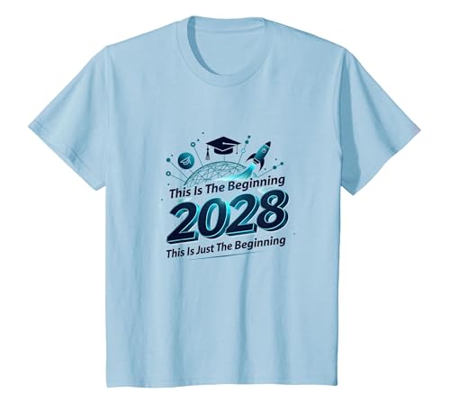 Klasse 2028: Das ist erst der Anfang T-Shirt, Kinder, Himmelblau, 140 von Generic