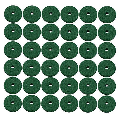 Klavier Filzpolster, 180pcs Grüne Reine Wolle Klavier Keyboard Filzpad Piano Filz Pad Grüne Klavier Keyboard Filzpolster Round Musical Instrument Accessoire von Generic