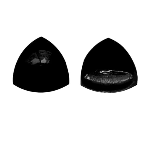 Klebe BH Push Up Pads inkl. Fashion Stripes - Doppelseitig klebende Brusteinsätze Wiederverwendbar - Trägerloser BH Push Up Schweiß & Wasserfest, Unsichtbarer BH Rückenfrei (Schwarz, S) von Generic