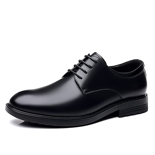 Kleid Oxford Schuhe for Männer Schnüren Runde Spitze Derby Schuhe Leder rutschfeste Anti-rutsch Low Top Prom(41 EU) von Generic