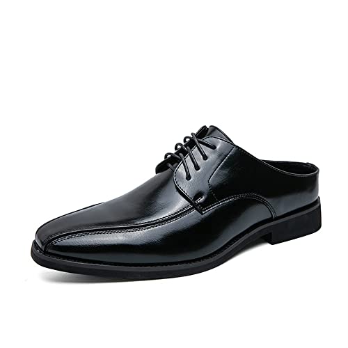 Kleid Oxford for Männer Schnüren Bike Toe Derby Schuhe PU Leder Slide Sandalen beständig rutschfest Anti-Rutsch-Party(46 EU) von Generic