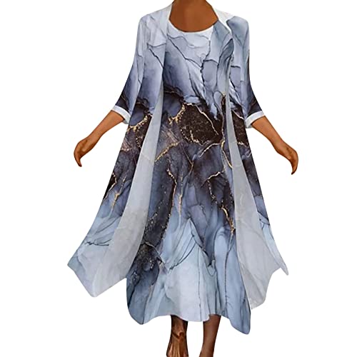 Kleid für Brautmutter Mit Jacke Hochzeit Kleidung Zweiteiler Frauen Abendkleider Schöne Hochzeit Brautmutterkleider Elegant Festliche Kleid Hochzeitskleid Damenkleider, Hochzeitskleider für Gäste von Generic