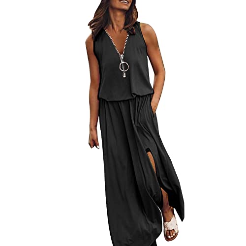 Kleider Damen, Lang Sexy Festlich Curvy Strandkleid Blusenkleid Kurzarm Schick Große Größen A Linie Freizeitkleid Maxikleid mit Blumen Maxi Leicht Luftig Elegant Boho Kleid Sommerkleid von Generic