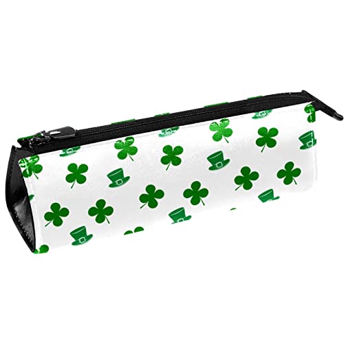 Kleine Kosmetiktasche, Elegante Make up Taschen, Reißverschlusstasche, Geschenke für Frauen, Reise wasserdichter Kulturbeutel Zubehör Organizer,St. Patrick's Day grüner Klee Hut von Generic