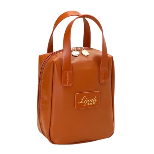 Kleine Kosmetiktasche aus Leder, Make-up-Tasche aus Leder, Reise-Make-up-Tasche, Reisetasche mit Trennwand und Griff, tragbare Reise-Make-up-Tasche für Frauen, dunkelbraun, riferimento alla Kleine Kosmetiktasche aus Leder, Make-up-Tasche aus Leder, Reise-Make-up-Tasche, Reisetasche mit Trennwand und Griff, tragbare Reise-Make-up-Tasche für Frauen, dunkelbraun, riferimento alla von Generic