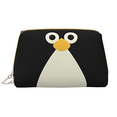 Kleine Make-up-Tasche, Kosmetiktasche, niedlicher Pinguin, tragbare Reise-Make-up-Tasche, niedlich, vielseitige Reißverschlusstasche für Frauen und Mädchen, weiß, Einheitsgröße von Generic