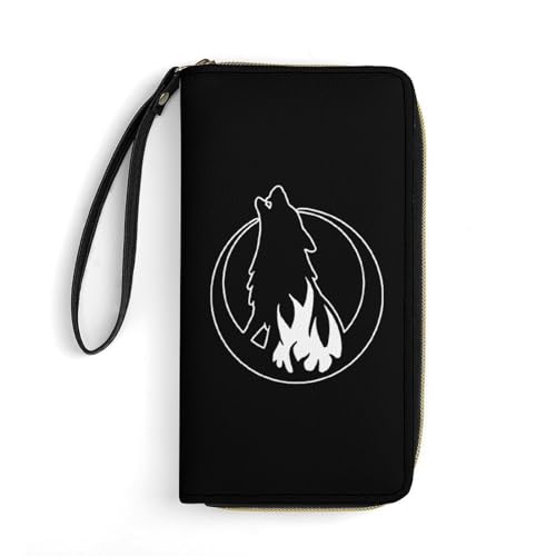 Kleine Münzbörse Heulender Wolf Portemonnaie Kreative Verschluss Geldbörsen Tragbare Tragbare Brieftasche Für Frauen, Mädchen, Kinder von Generic