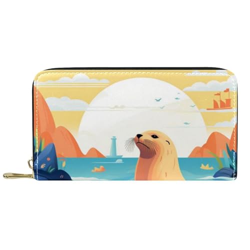 Kleine Münzbörse Meereskunst-Tiermuster Brieftasche Kreative Portemonnaie Niedliche Verschluss Geldbörsen Für Mutter, Kinder, Freund von Generic