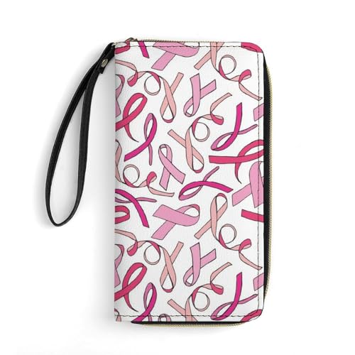 Kleine Münzbörse Schleife Zur Aufklärung Über Brustkrebs Kartenetui Vintage Geldbeute Printmotiv Brieftasche Für Mutter, Lehrer, Mädchen von Generic