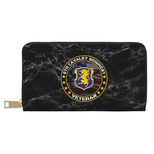 Kleine Münzbörse Veteran des 6. Kavallerieregiments Verschluss Geldbörsen Retro Geldbörse Printmotiv Handtaschen Für Frauen, Freundin, Mädchen von Generic