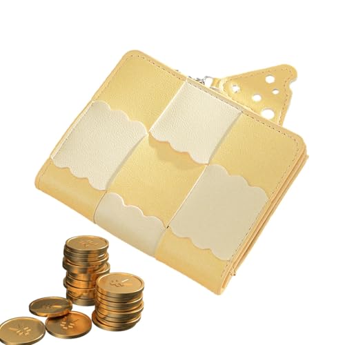 Kleine Münzbrieftasche,Brieftasche | Kartenhalter mit Reißverschluss - Modische Münztasche, Kreditkarten-ID-Schlüssel Headset Lippenstift Veranstalter für Frauen, Mädchen, gelb, se beskrivning, Unisex von Generic