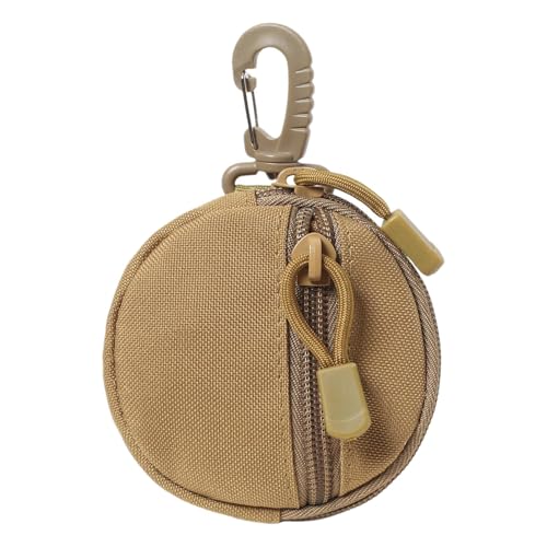 Kleine Münzgeldbörse, runder Münzhalter, Outdoor-Coin Purse, Münzhandtasche, kabelloses Headset-Pack, Schlüsselgehäuse, multifunktionale Hüfttasche für Wandern und Camping, Schlamm, Consulte la von Generic