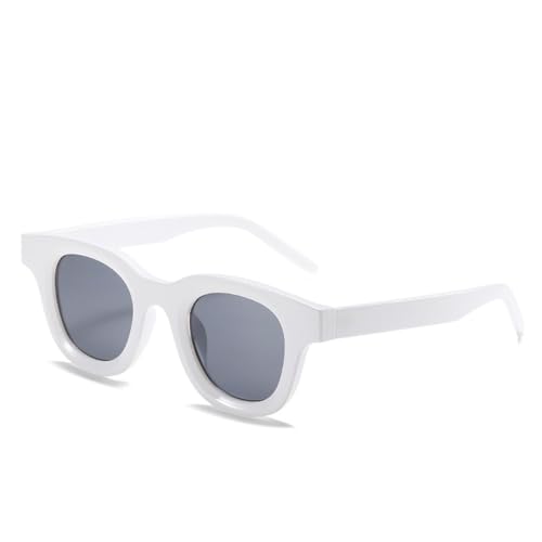 Kleine Rahmen Männer Sonnenbrille Outdoor Frauen Party Urlaub Sonnenbrille(White) von Generic