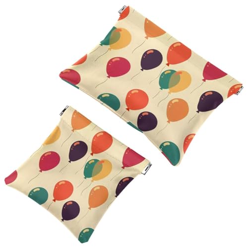 Kleine Tasche Kosmetiktasche, Quetschen Top Reise Make-up Tasche für Brieftasche, kein Reißverschluss selbstschließend Mini Make-up Tasche für Frauen Mädchen, süße Katzen hören Musik, Multi 06, von Generic