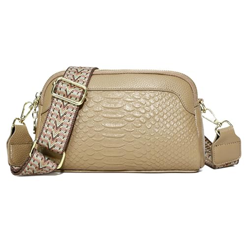 Kleine Taschen für Damen, Ledergeldbörsen für Damen, Kameratasche, Geldbörse mit mehreren Taschen, breiter Gurt für Handys, Brieftaschen, Schlüssel, Sonnenbrillen, Khaki, Refer to description von Generic