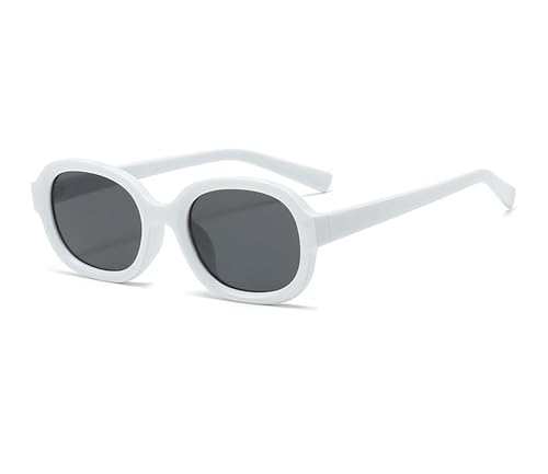 Kleiner Rahmen Männer Urlaub Sport Sonnenbrille Pendler Party Frauen Dekorative Sonnenbrille(White) von Generic