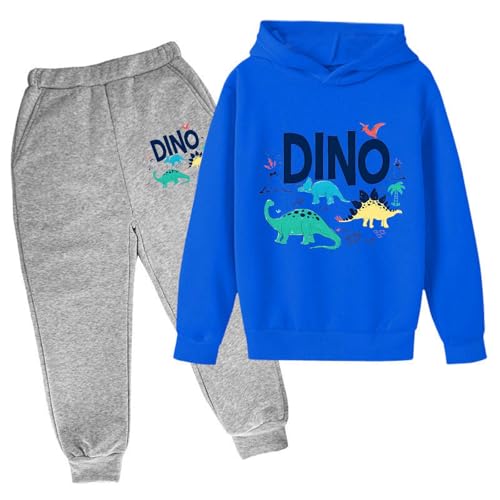 Kleinkind Junge Dinosaurier Hoodie Kleidung Langarm Sweatshirt Pullover Tops Hosen Trainingsanzug Set Mode von Generic