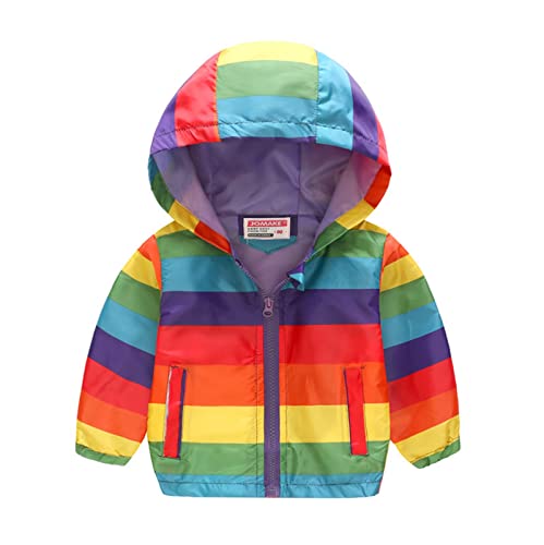 Kleinkind Junge Mädchen Winterjacke Kapuzenjacke Regenjacke Übergangsjacke Jungen Wanderjacke Baby Reißverschluss Winddichte Mantel wasserdichte Jacke Mit Kapuze Trench Leichte (B-Purple, 4-5 Years) von Generic