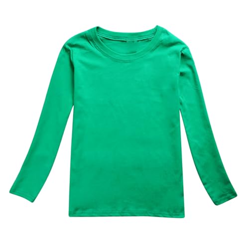 Kleinkind Jungen Mädchen Langarm Solide Prints T Shirt Tops S Mädchen von Generic