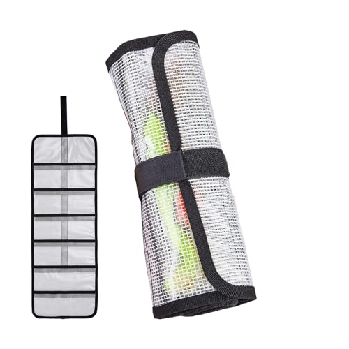 Köderhülsen | PVC Roll Up Wrappy Protective, speichert das Format mit mehreren Taschen für den Raumorganisator, diese Packungen sichern Luresdad Mom Teens Boys Boy von Generic