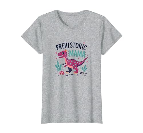 Königin der Dinosaurier: Verspielte prähistorische Ermächtigung T-Shirt, Damen, Grau Meliert, 3XL von Generic