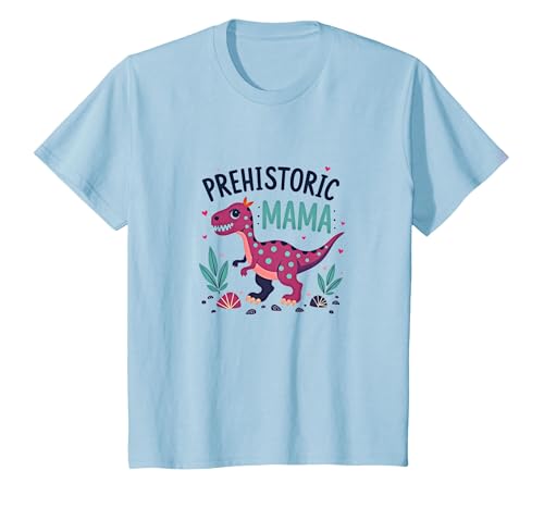Königin der Dinosaurier: Verspielte prähistorische Ermächtigung T-Shirt, Kinder, Himmelblau, 98 von Generic