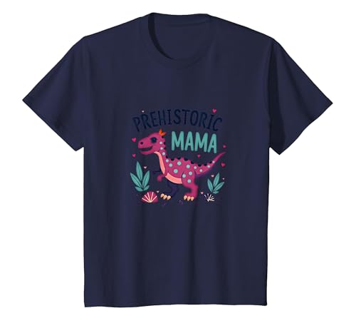 Königin der Dinosaurier: Verspielte prähistorische Ermächtigung T-Shirt, Kinder, Marineblau, 128 von Generic