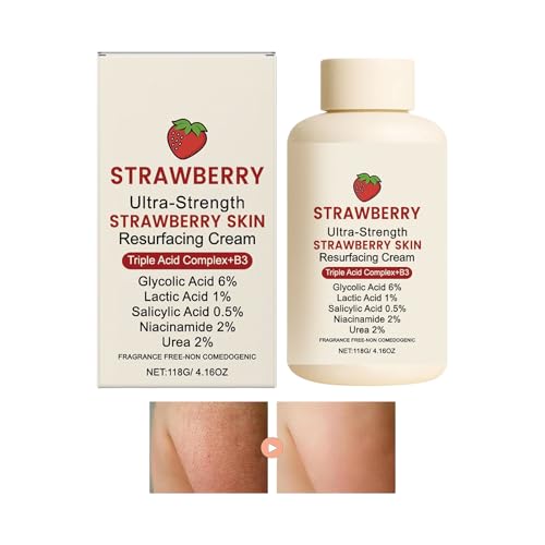 Körpercreme | Erdbeerhaut Pflegebalsam,Feuchtigkeitsspendende Erneuerungscreme für Frauen Männer nach dem Duschen Reise Nachtruhe Körpercreme | Erdbeerhaut Pflegebalsam,Feuchtigkeitsspendende Erneuerungscreme für Frauen Männer nach dem Duschen Reise Nachtruhe von Generic