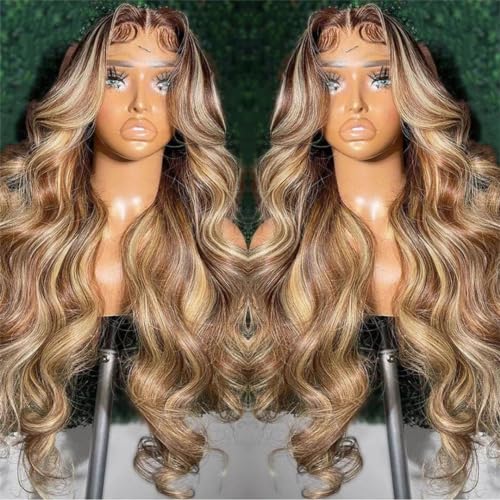 Körperwelle Perücke Echthaar 13X6 HD Spitze Frontal Perücke Blonde 13X4 Spitze Front Perücken 4X4 Verschluss Perücke Für Frauen von Generic