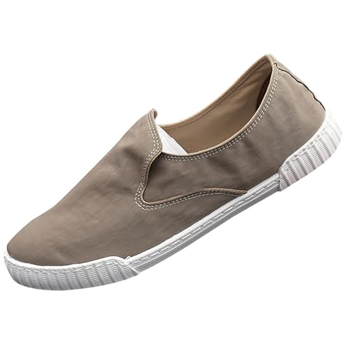 Komfortschuhe Unisex Loafer rutschfeste Leichtgewichts Slip On Einfarbig Halbschuhe Canvas Sneaker Freizeitschuhe Sneaker Outdoor Running Workout Fitness Breathable von Generic