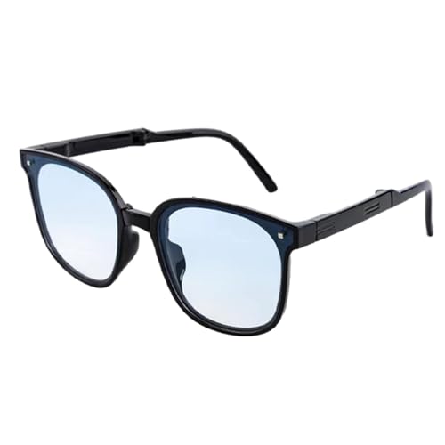 Kompakte Sonnenbrille - faltbare polarisierte Töne, UV-Schutzbrille | Mode quadratischer Rahmen Eyewear, leichtes Reise-Design mit elegantem Charme für das Fahren im Freien d, Gradient Blue, von Generic