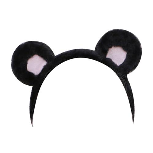 Kopfband 'Bär: Bewegliches Stirnband für den Bären | Teddybär-Stirnband | Weiches und bequemes Bären-Stirnband | Kopfbedeckung mit flauschigen Haarreifen | Bärenkostüm mit Stirnband für B von Generic