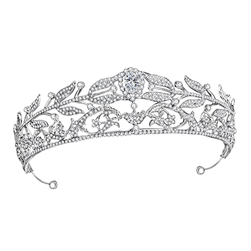 Kopfbedeckungen für die Hochzeit, Krone, Kristall, Hochzeitsaccessoires, Krone, Hochzeits-Tiara, Dekoration, Haarschmuck für die Hochzeit von Generic
