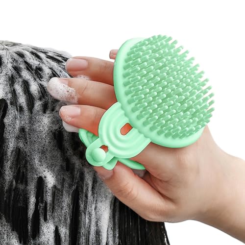 Kopfhautbürste,Shampoobürste - Doppelseitige Shampoo-Bürste zum Waschen der Kopfhaut und zum Waschen der Kopfhaut,Kopfhaut-Peeling, nasser und trockener, manueller Kopfhautpflege-Schrubber für Frauen, Kopfhautbürste,Shampoobürste - Doppelseitige Shampoo-Bürste zum Waschen der Kopfhaut und zum Waschen der Kopfhaut,Kopfhaut-Peeling, nasser und trockener, manueller Kopfhautpflege-Schrubber für Frauen, von Generic