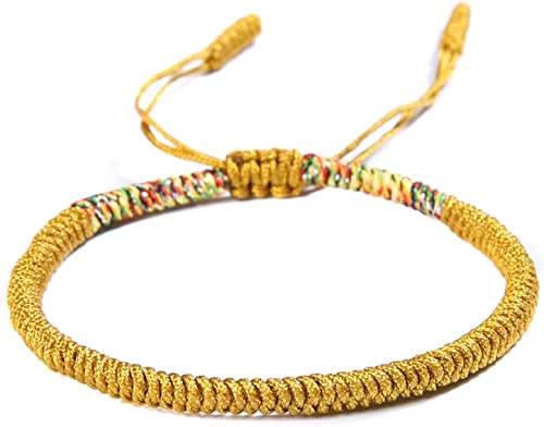 Kordelarmband für Frauen Männer Jungen Mädchen Tibetisch Handmade Woven Armband für Schutz und Glück Freundschaftsarmband Robust und Langlebig, Harz von Generic