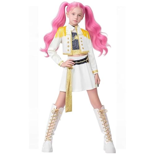 Korean Idol Demon Movie Hunters Cosplay Anime Kostüm Kinder Charakter Verkleidung Für Mädchen Uniform Komplettset Halloweens Karneval parties Schulferien Renaissance Verschiedene Anlässe von Generic